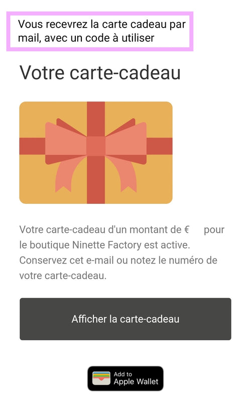 Carte cadeau