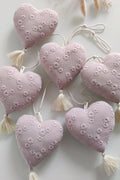 Guirlande de coeurs - Rose