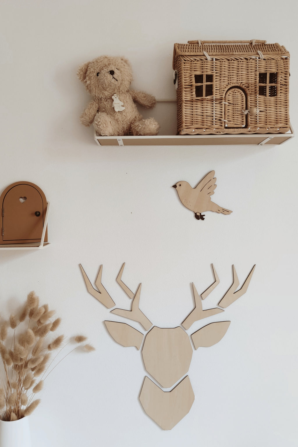 Forme en bois - Trio d'oiseaux