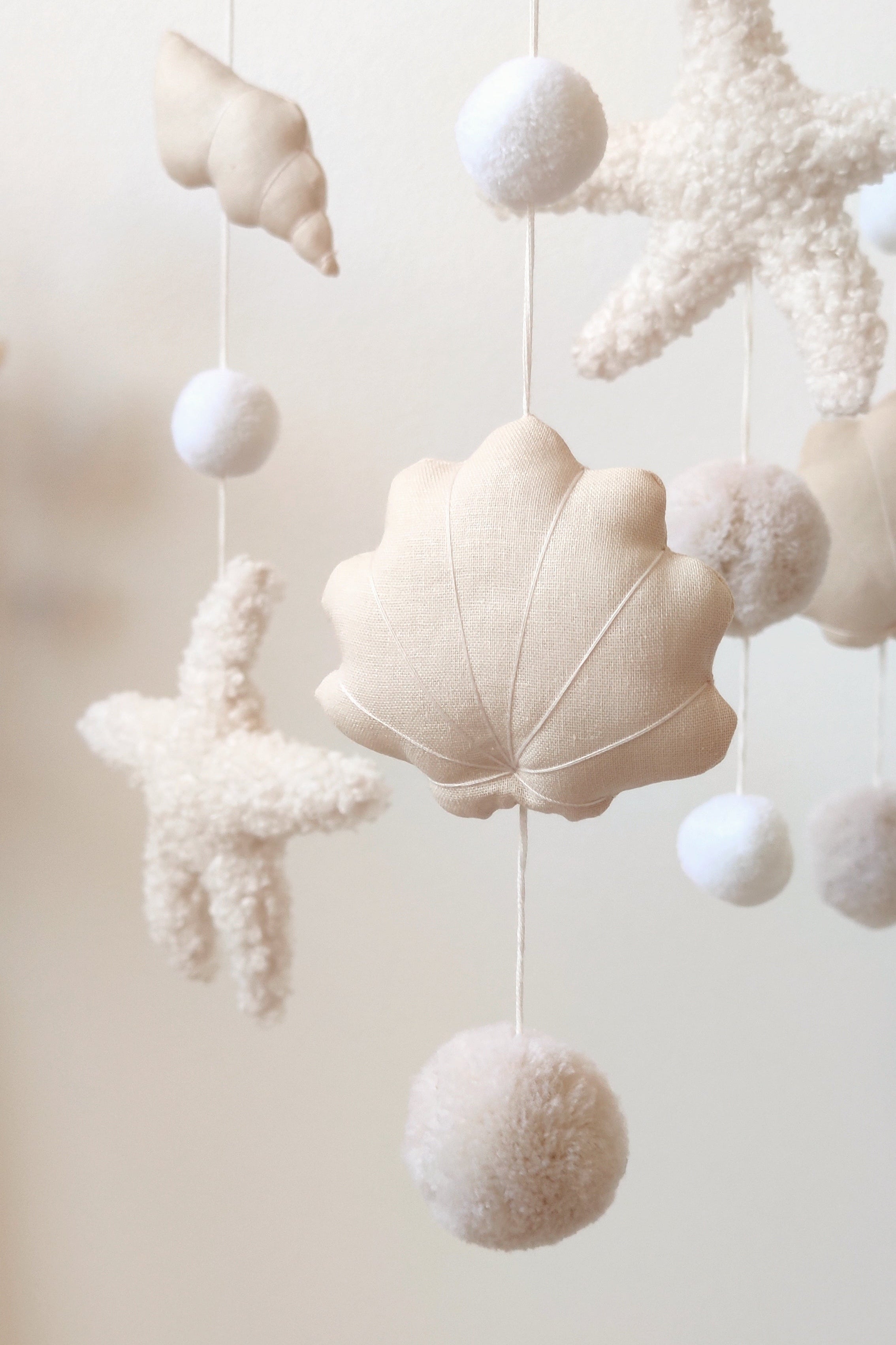 Mobile décoratif - coquillages & étoiles de mer