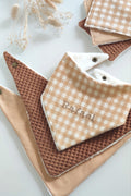 Lot de 3 bavoirs bandana - Camel
