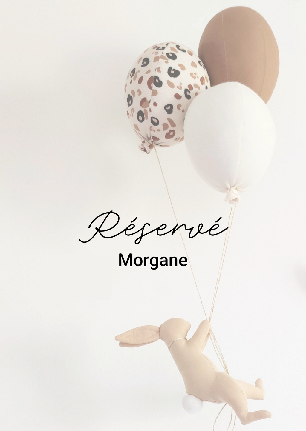 Réservé Morgane - 3 Ballons