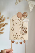 Cake topper évolutif et personnalisable - Nounours