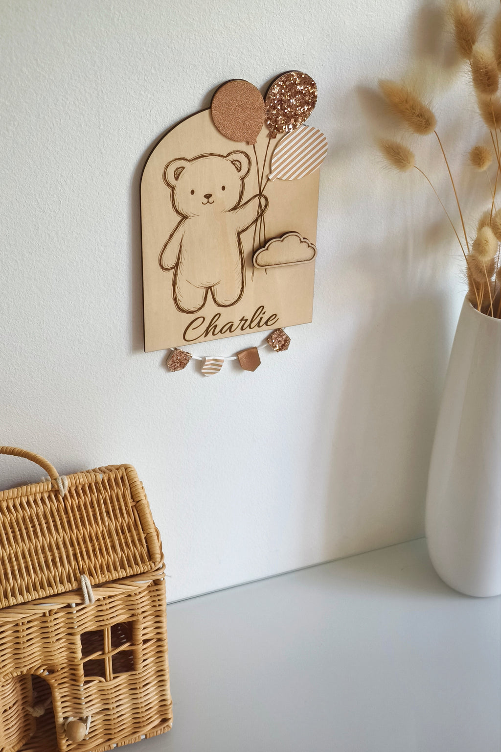 Cake topper évolutif et personnalisable - Nounours
