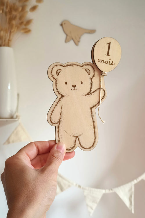 Carte annonce & étapes Nounours