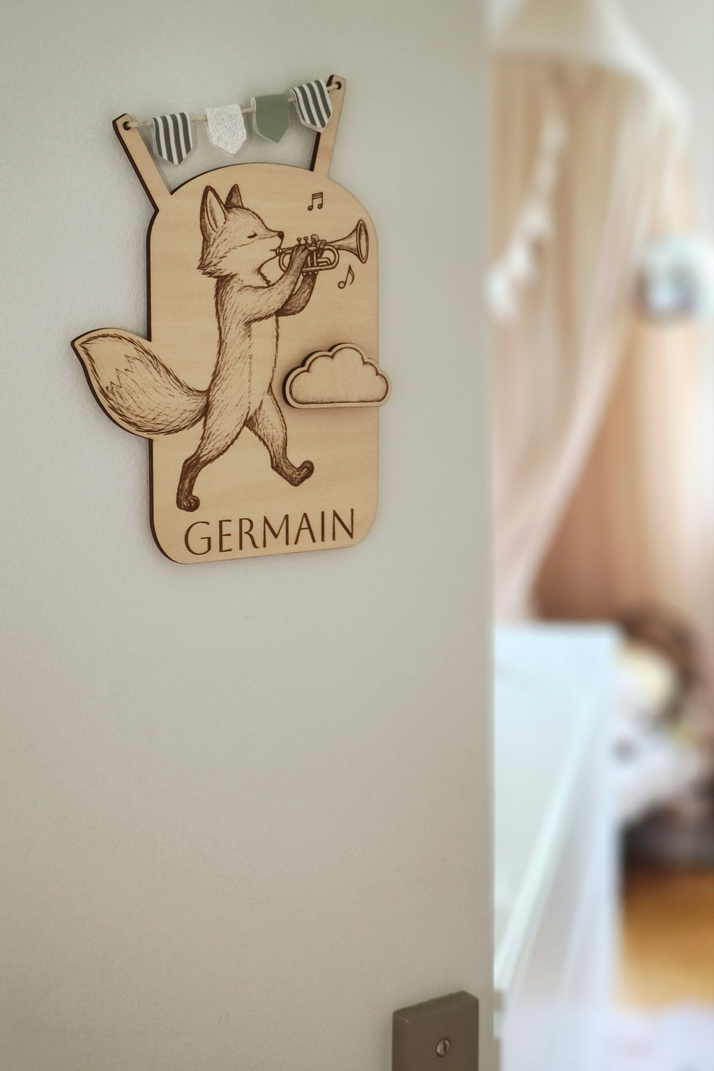 Cake topper réutilisable et personnalisable - Renard