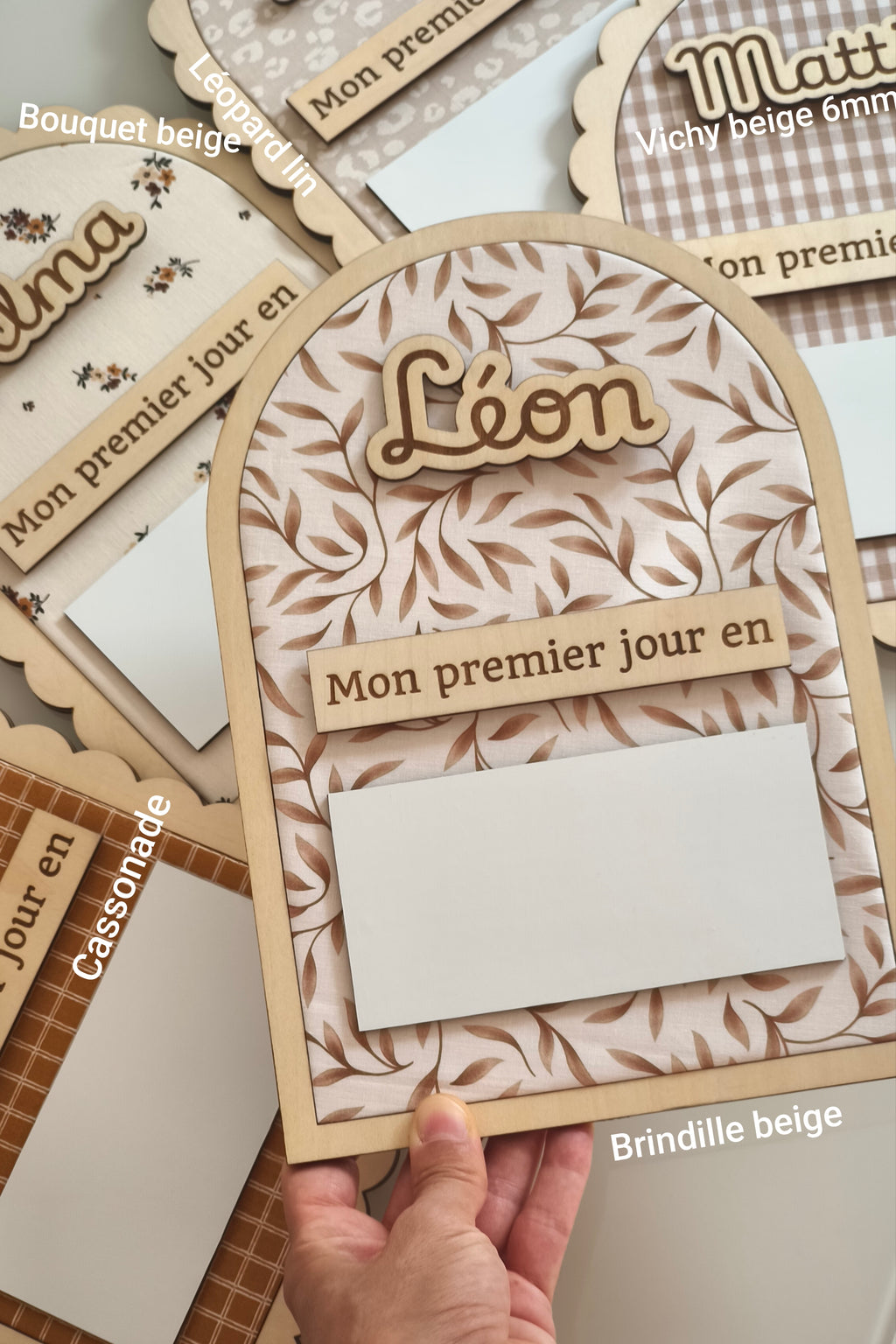 Pancarte Rentrée Scolaire - Bois & Tissus
