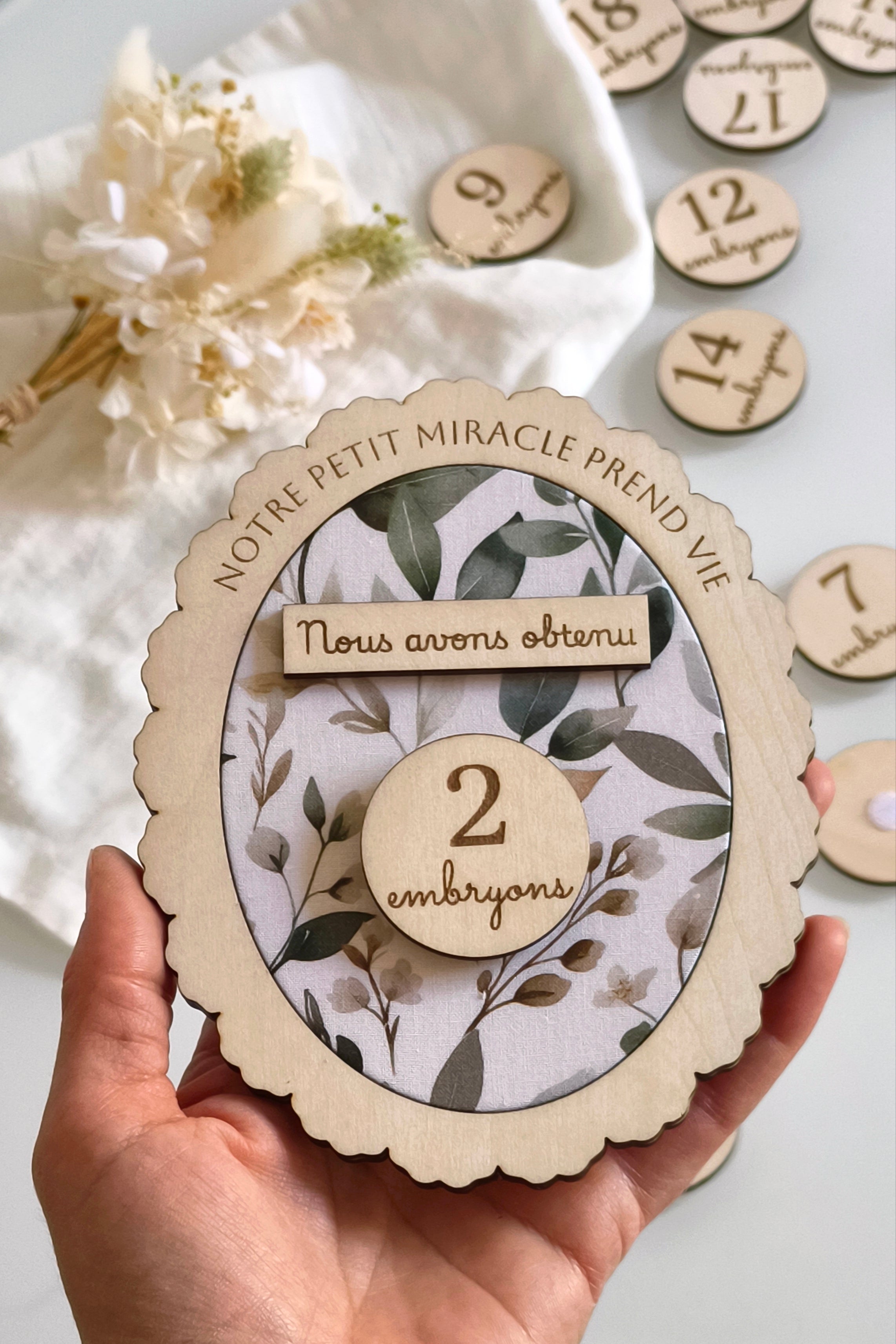 Carte annonce FIV - Embryons