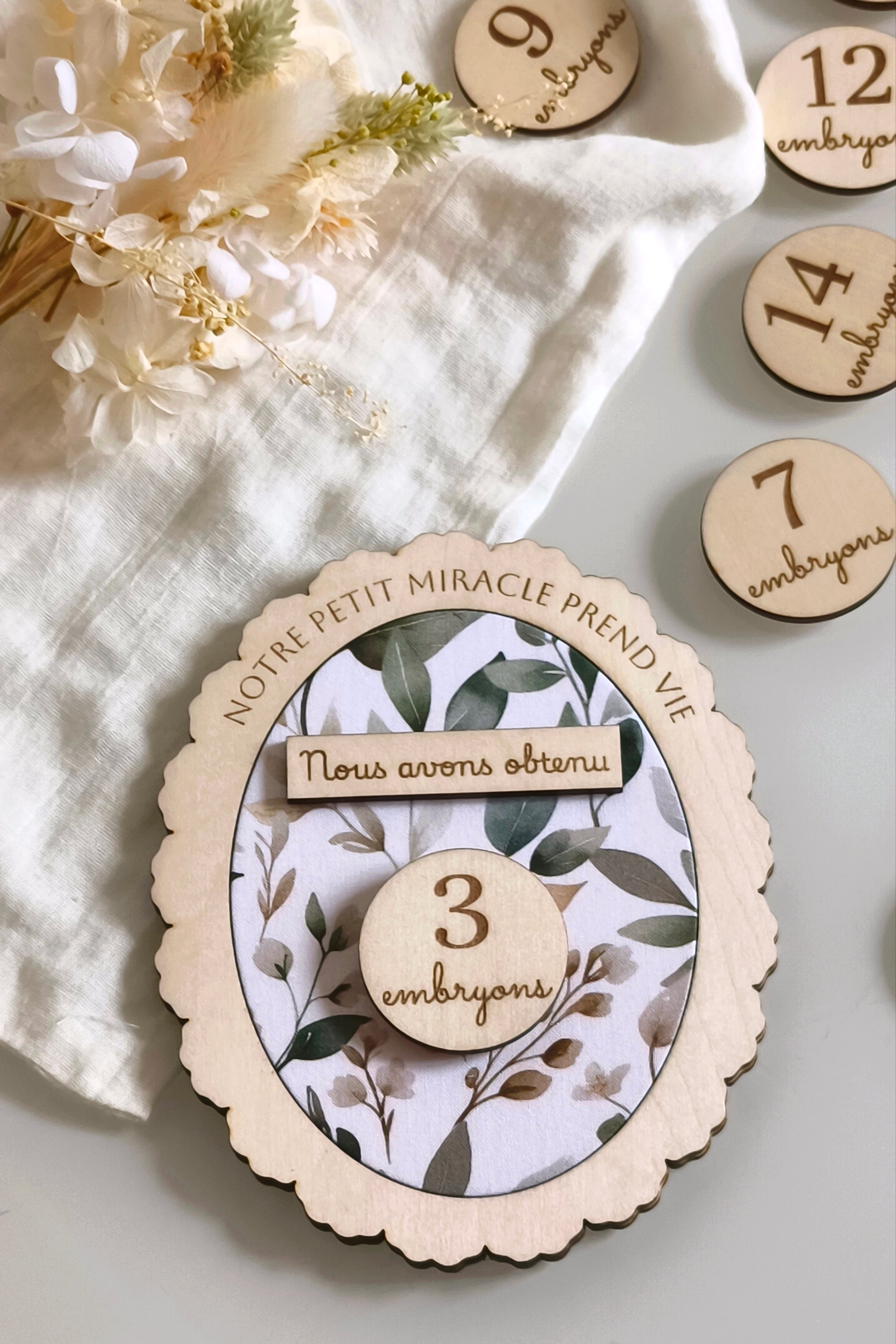 Carte annonce FIV - Embryons