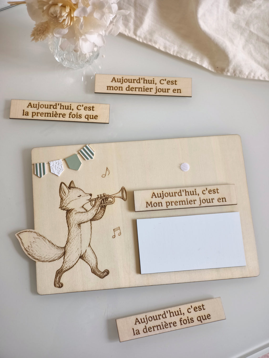 Pancarte Rentrée Scolaire - Renard (Prototype)