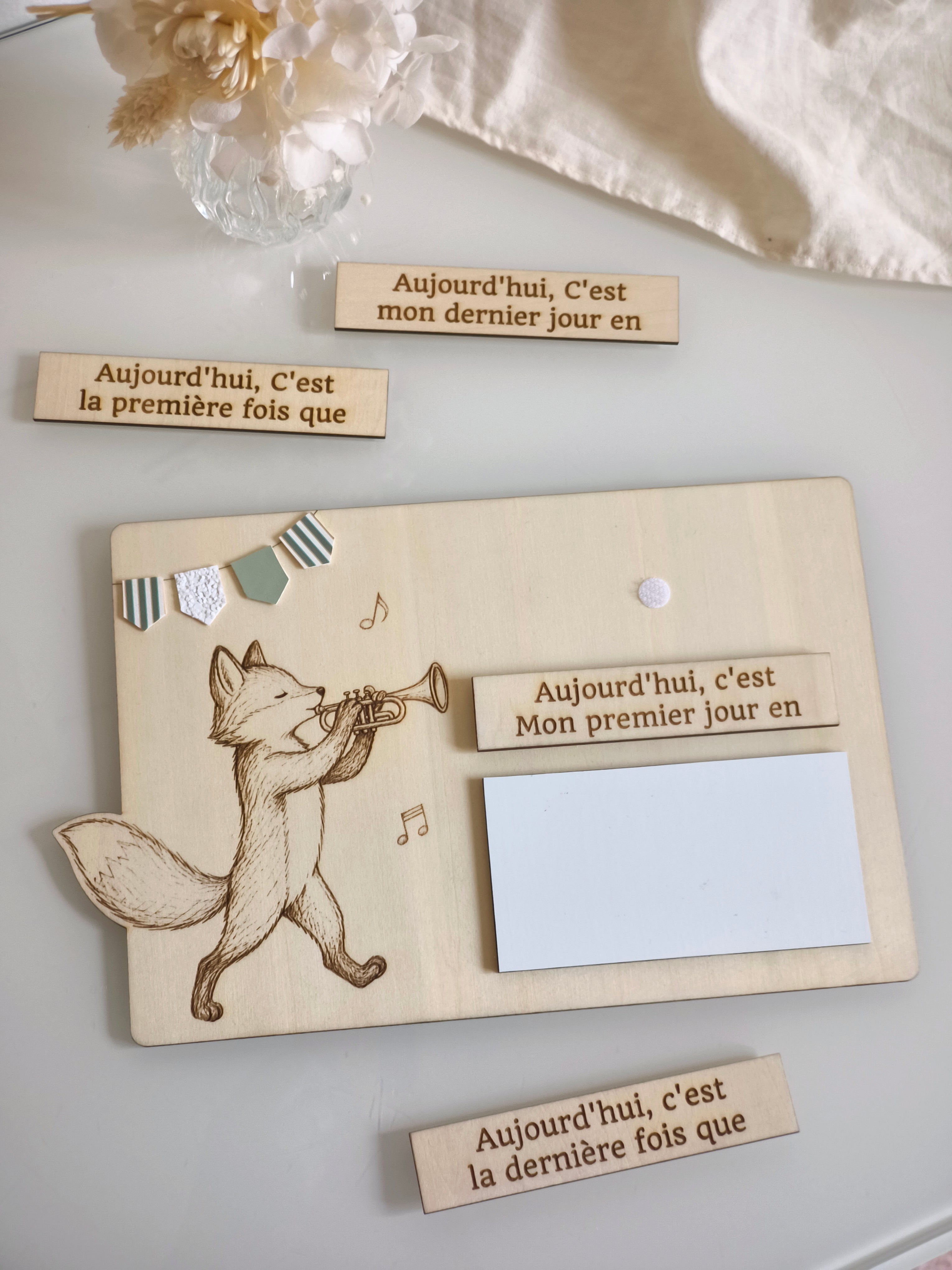 Pancarte Rentrée Scolaire - Renard (Prototype)