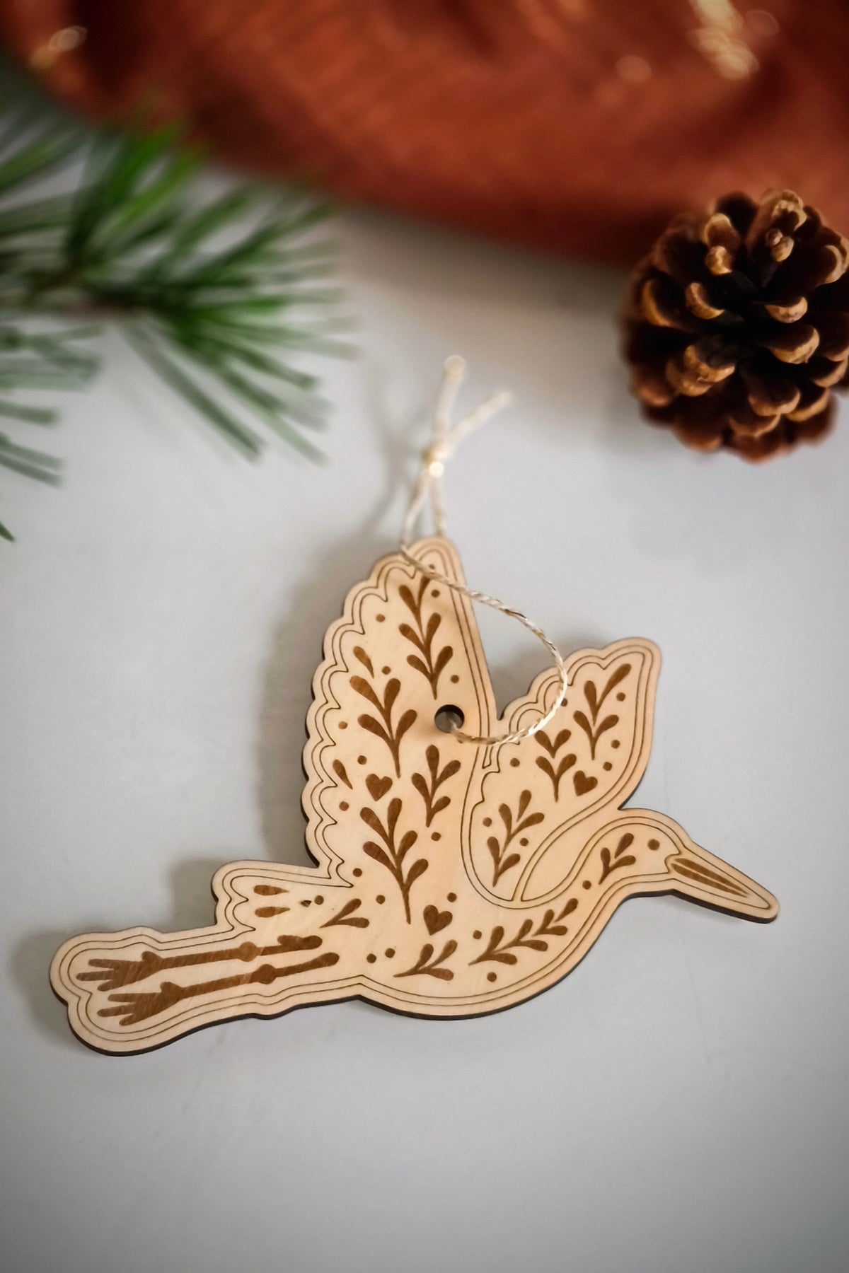 décoration de sapin - Cigogne