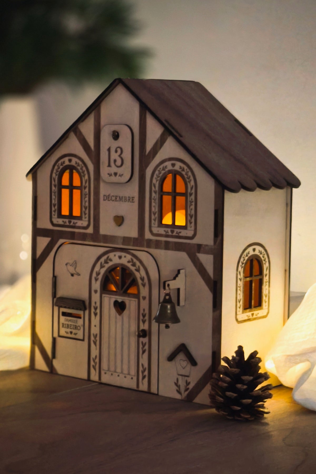 RUPTURE 🚩 Calendrier de l'avent - Maison de Noël