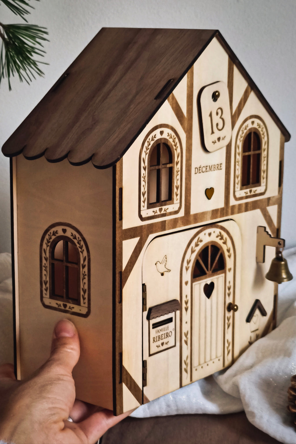 RUPTURE 🚩 Calendrier de l'avent - Maison de Noël