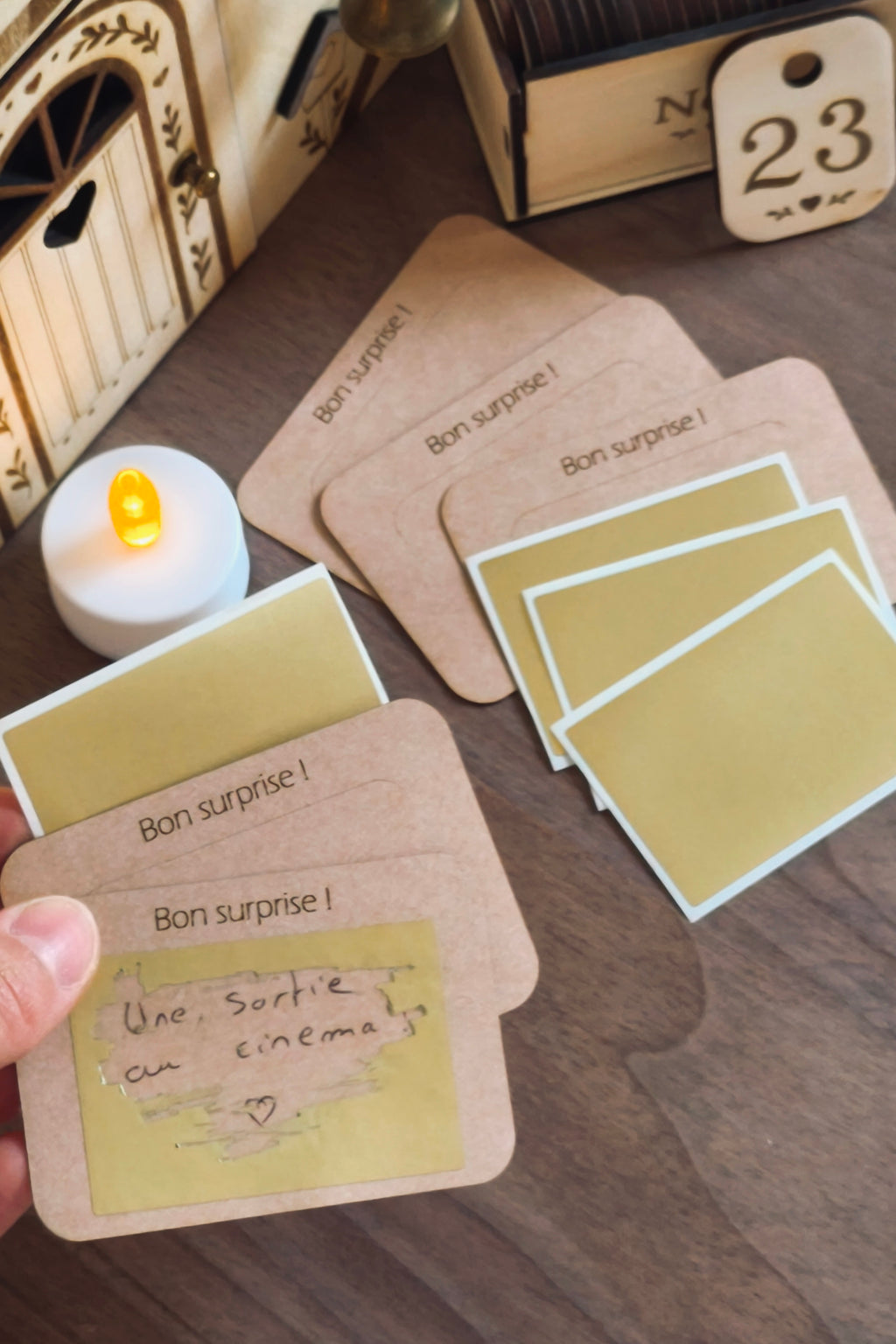 Pochon de Noël personnalisé et cartes à gratter