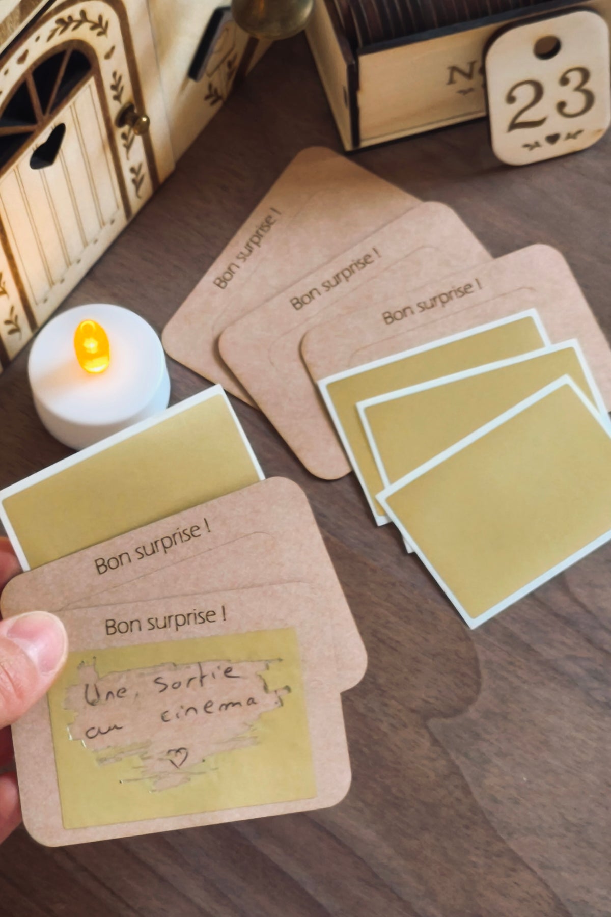 Pochon de Noël personnalisé et cartes à gratter