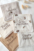 Lingettes lavables humour pour Bébé
