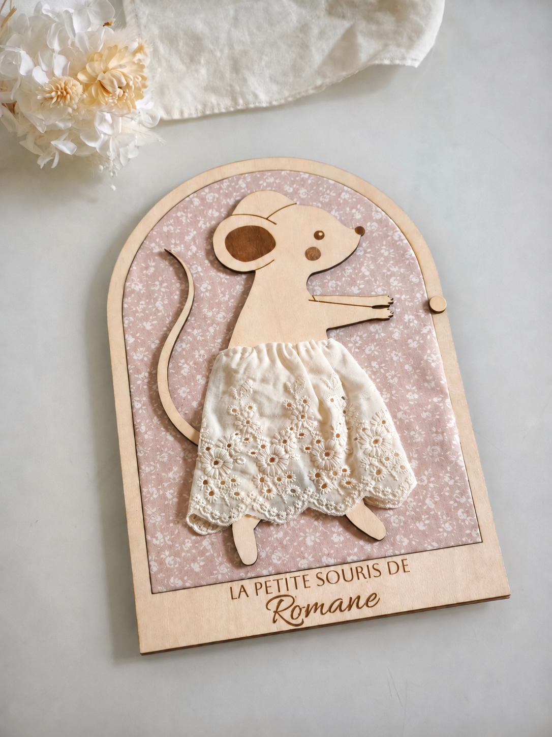 Petite souris Rose et Jupe - ROMANE