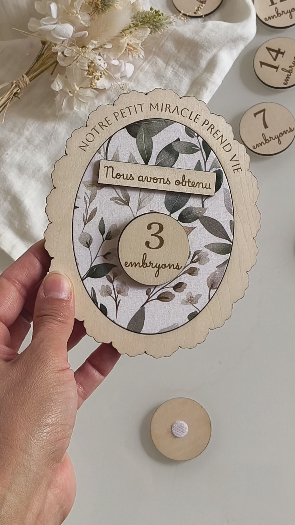 Carte annonce FIV - Embryons